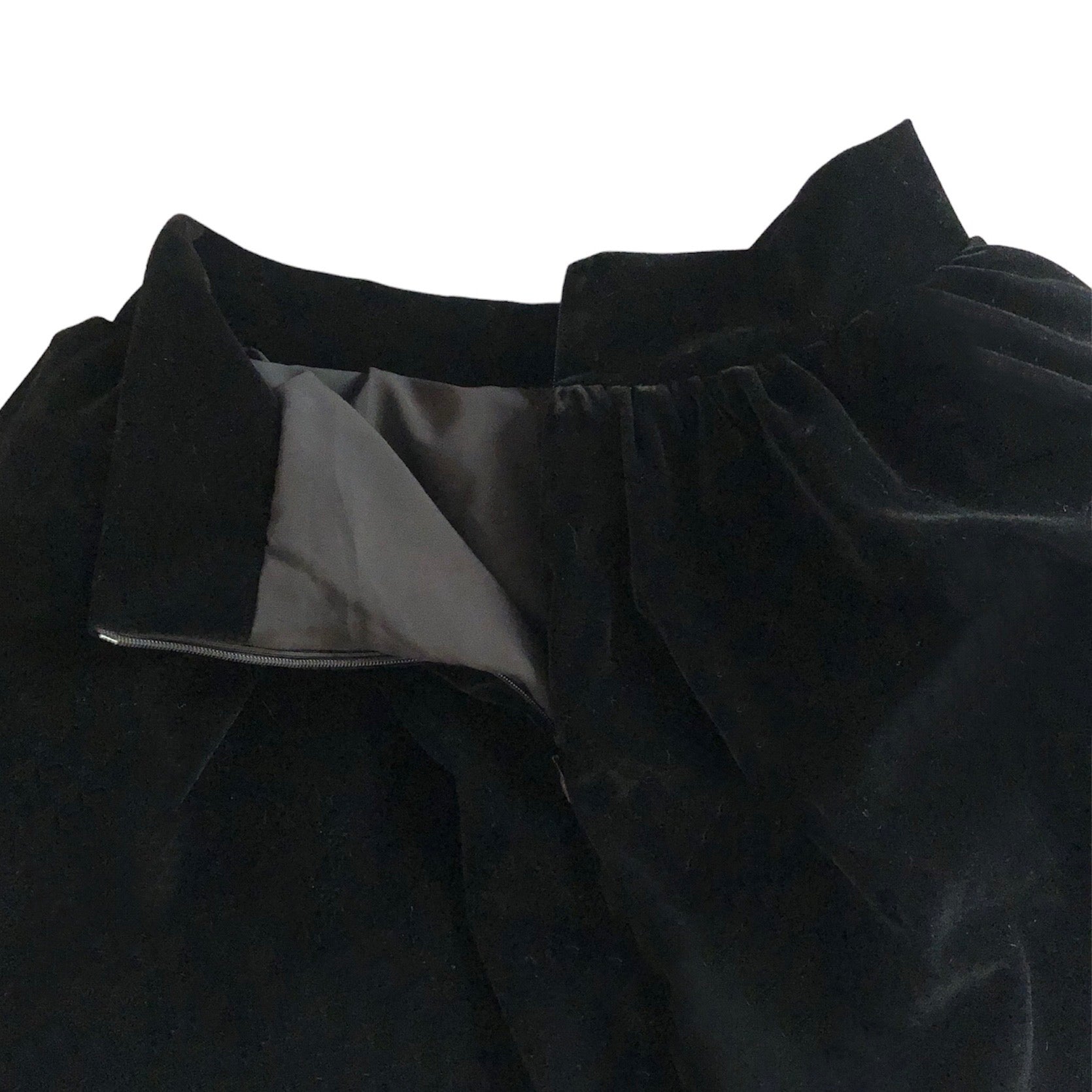 MADROMY VELOR MINI BALLOON SKIRT