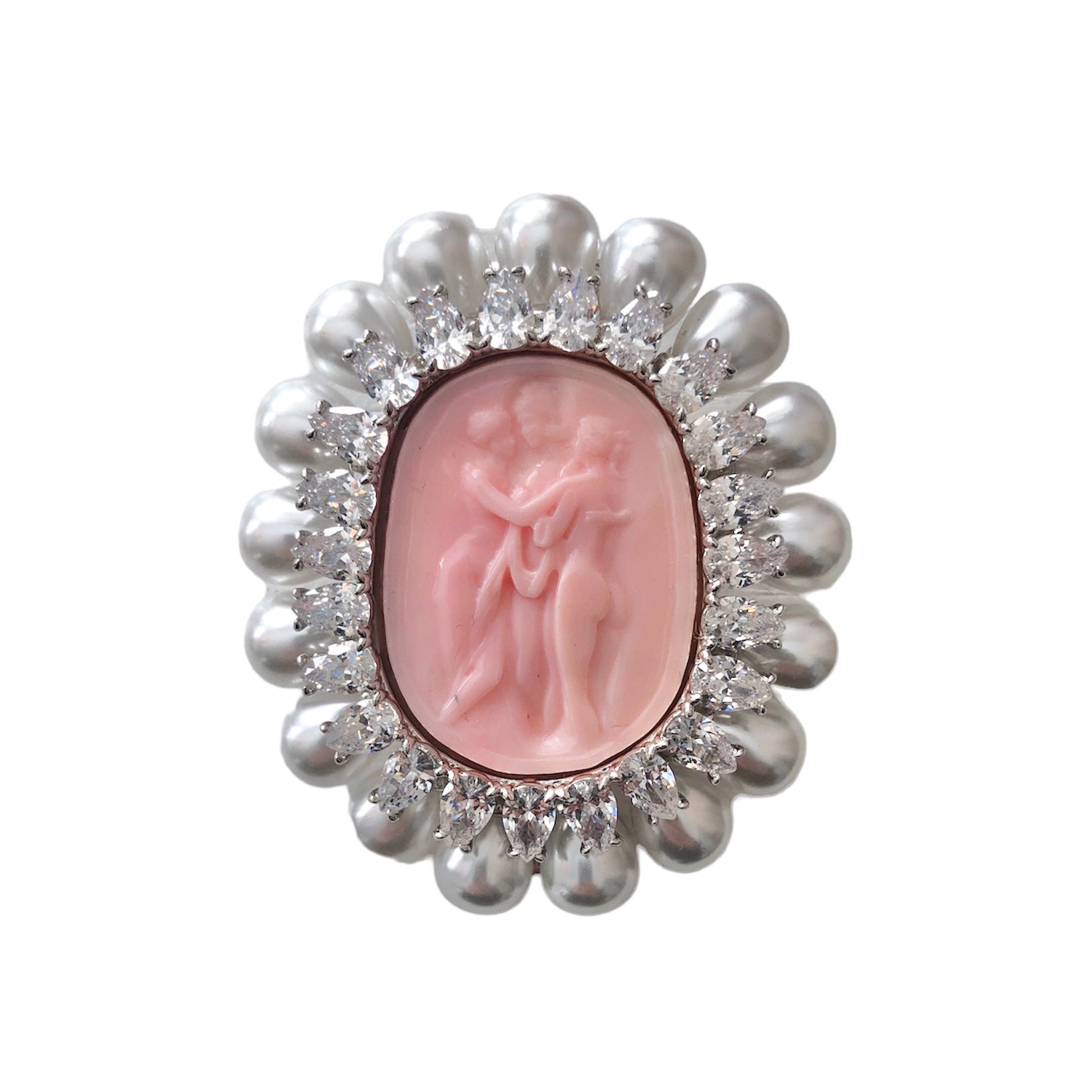 YVMIN×SHUSHU/TONG  the three grace embossed duckbill clip(PINK)