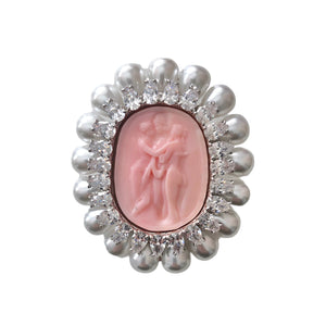 YVMIN×SHUSHU/TONG  the three grace embossed duckbill clip(PINK)