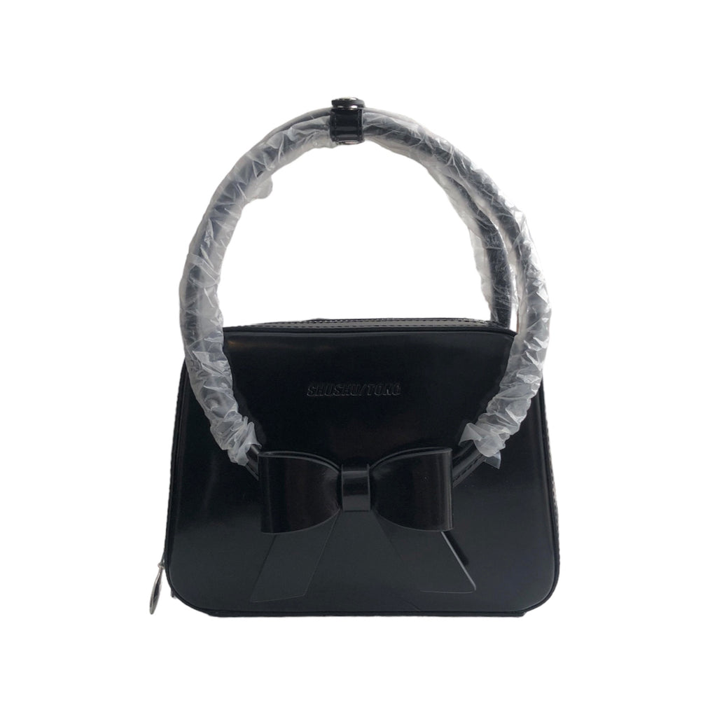 SHUSHU/TONG  stereo bow tote bag(BLACK)
