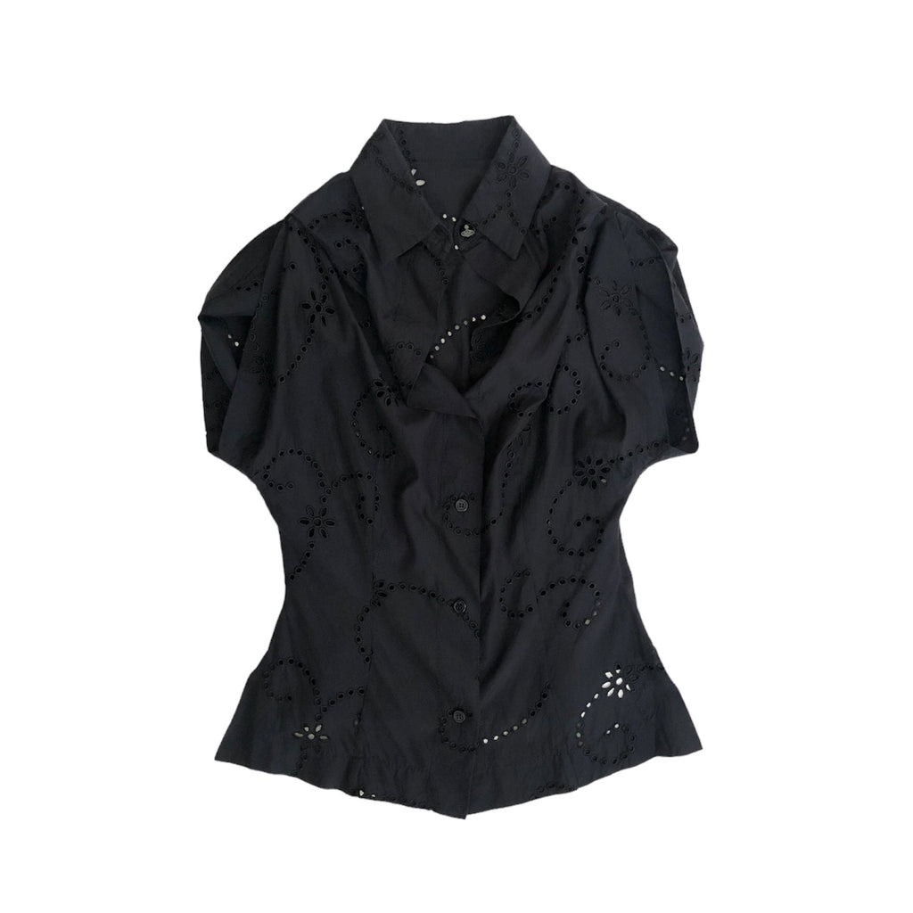 [OLD&VINTAGE]vivienne westwood red lavel カットワークシャツ