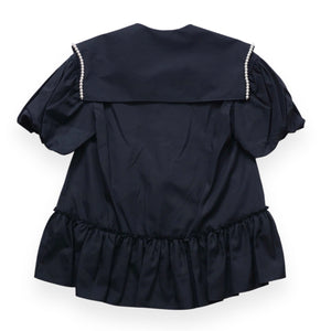 SIMONE ROCHA　 セーラーブラウス BLACK/PEARL