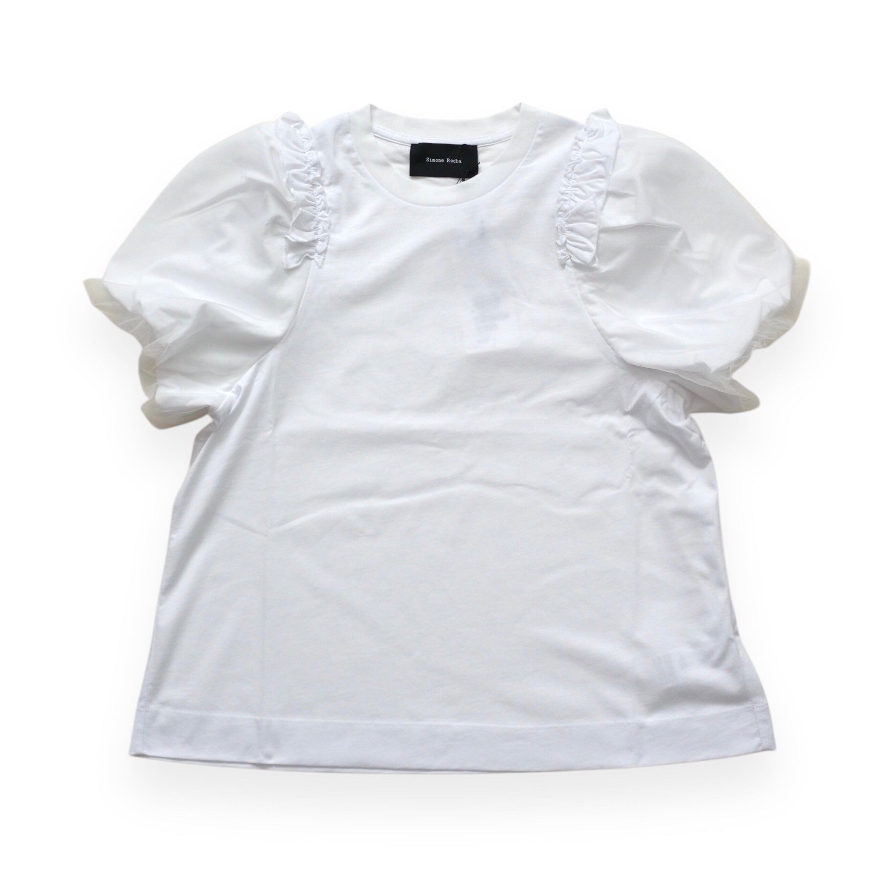 SIMONE ROCHA　 チュールレイヤーカットソー WHITE