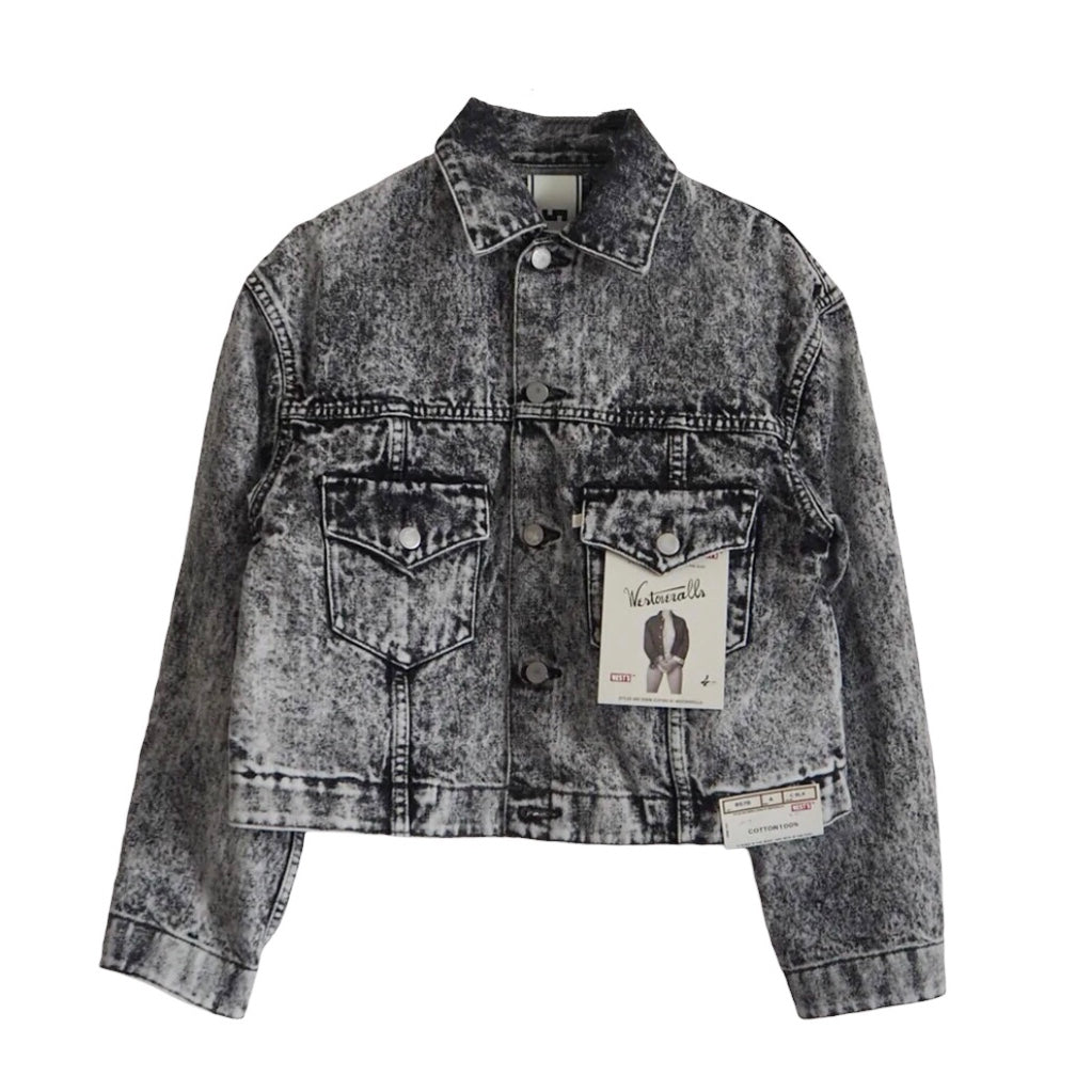 【SALE】WESTOVERALLS / DENIM TRACKER JACKET(857B) C.BLACK