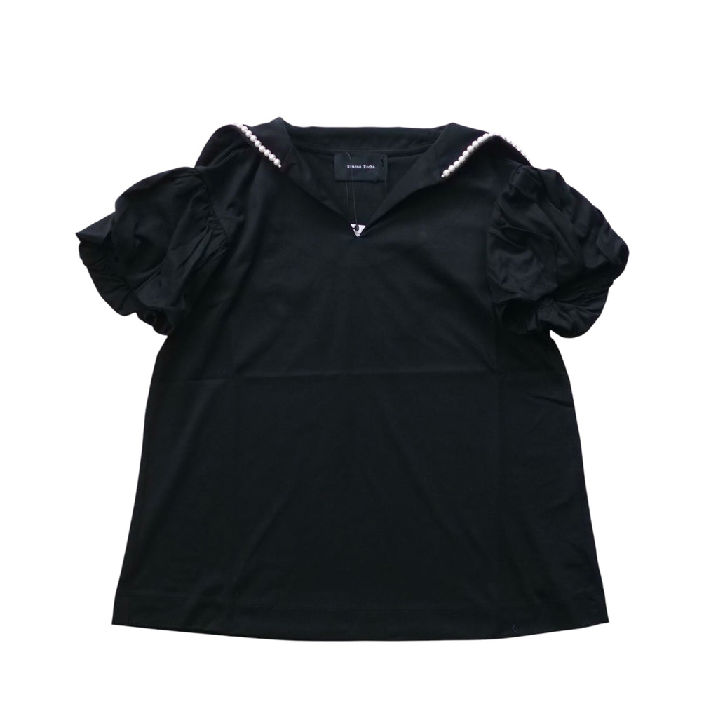 SIMONE ROCHA　パール付きセーラーT BLACK