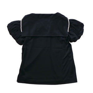 SIMONE ROCHA　パール付きセーラーT BLACK