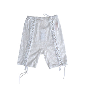 YUHAN WANG laced biker shorts