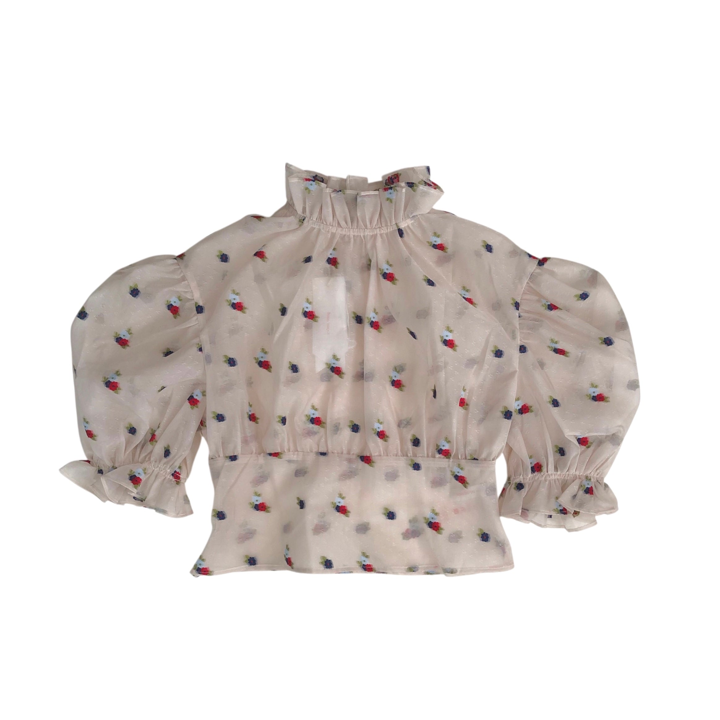 YUHAN WANG floral jacquard blouse – dim at noon