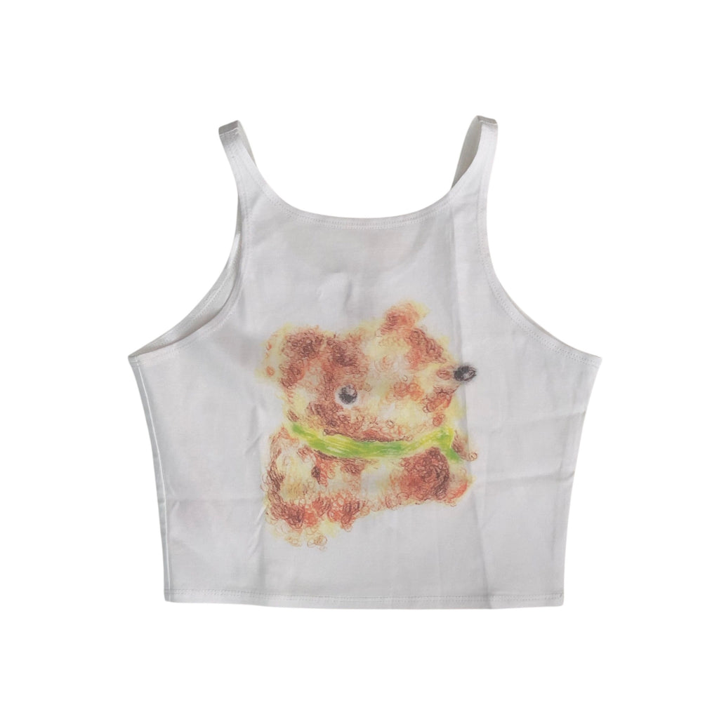 YUHAN WANG printed bear top