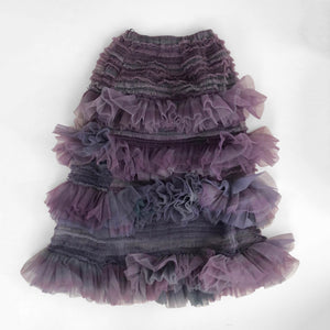 SUSAN FANG　ORGANZA SHIERED TULLE MIDI SKIRT