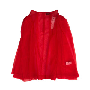 SIMONE ROCHA　SHEER BOW HIP TUTU DETAIL SKIRT / RED