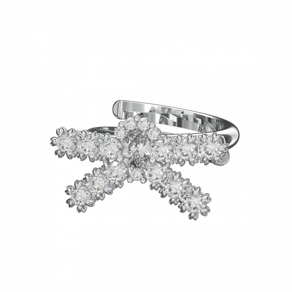 【SHUSHU/TONG】YVMINコラボ s925 フラワーリング YVMIN X SHUSHUTONG / Floral Single Row Gemstone Rose Ring