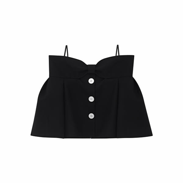 [SALE]SHUSHU/TONG   bowknot off shoulder top