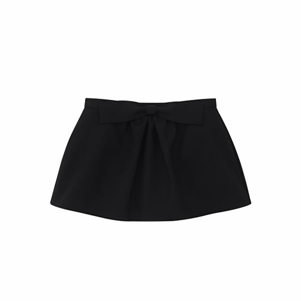 [SALE]SHUSHU/TONG   bowknot pleated skirt
