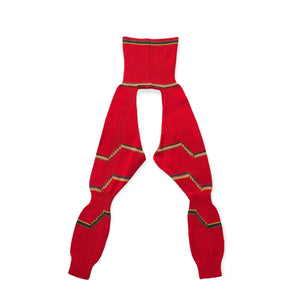 SODUK zig zag scarf knit / red