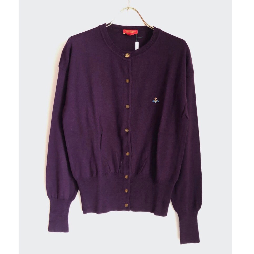 [OLD&VINTAGE] Vivienne Westwood カーディガン　PURPLE/M