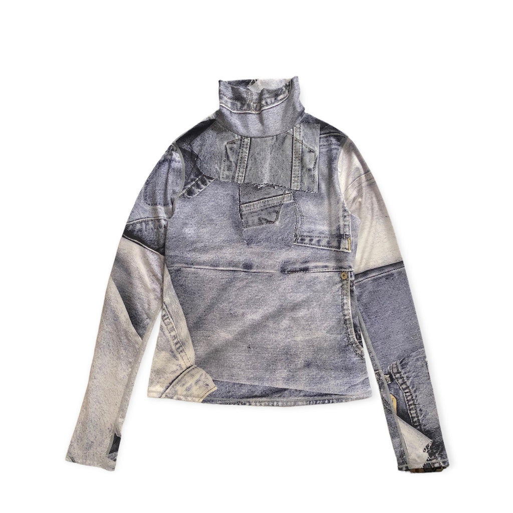 [SALE]KIMHEKIM YOGA TOP (DENIM PRINT)