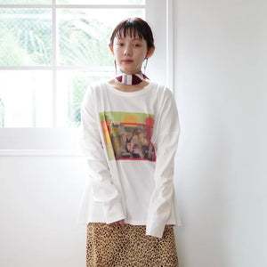 [MADROMY×dim at noon]MASAKO.Y PRINT HOOKED LONG (FRONT)