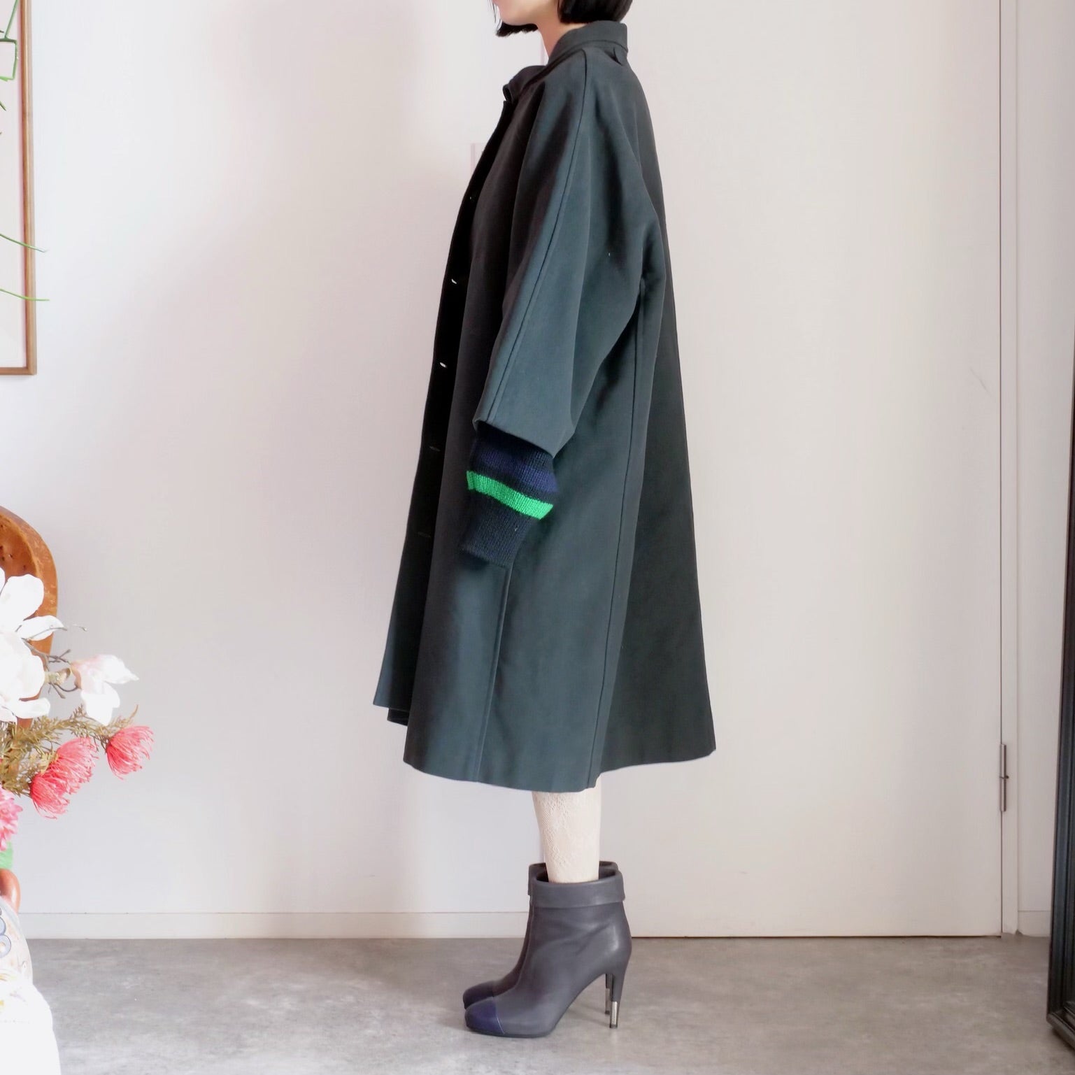 [OLD&VINTAGE] BALENCIAGA　スウェード調コート