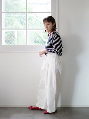 [MADROMY × tomii × dim at noon] FOR PERSONAL … 　TMIチノパンツ(WHITE)