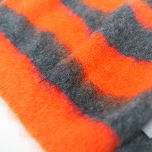 [Name.] WAVE STRIPED MOHAIR KNIT SWEATER(ORANGE×CHARCOAL)