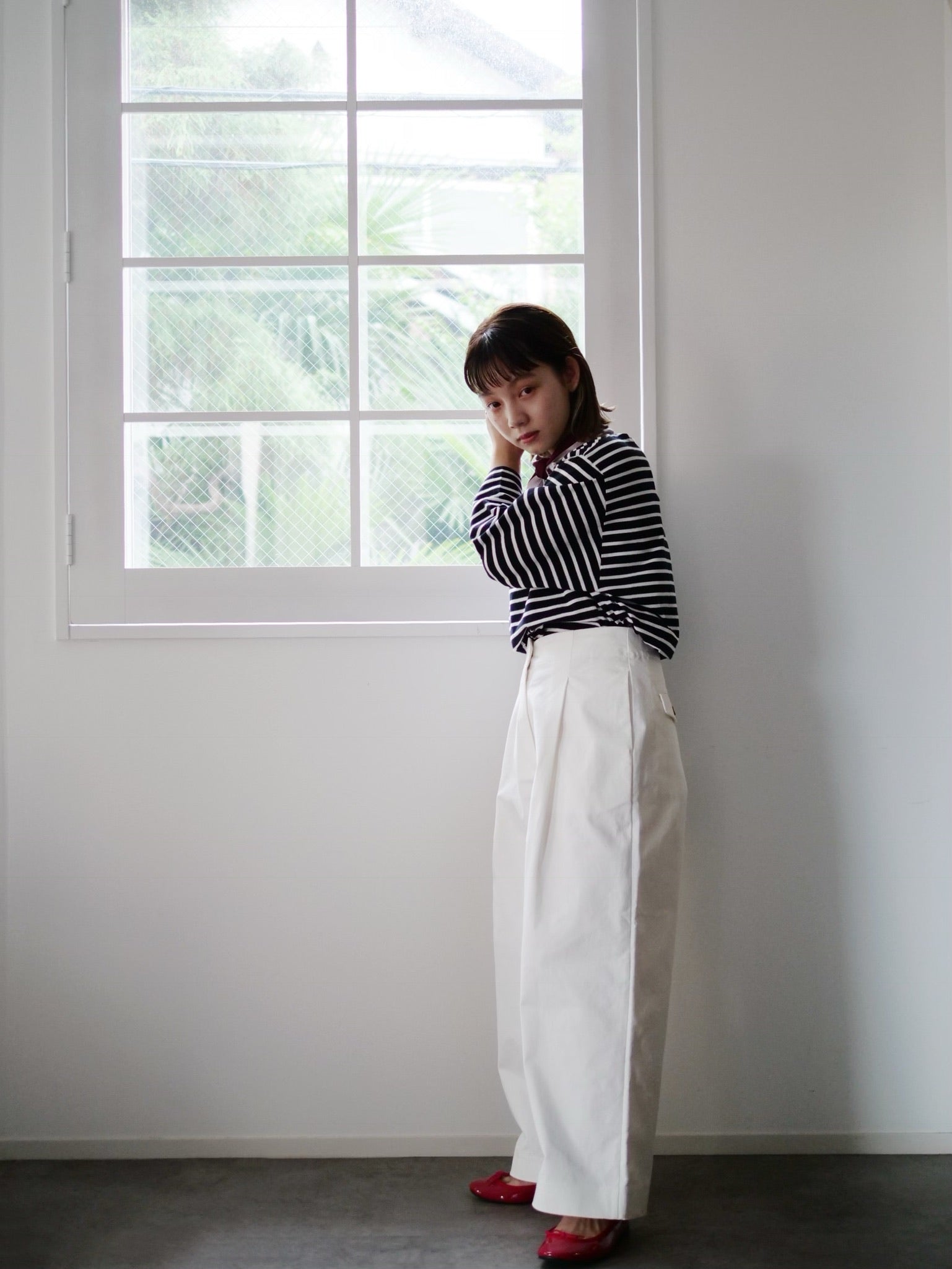 [MADROMY × tomii × dim at noon] FOR PERSONAL … 　TMIチノパンツ(WHITE)