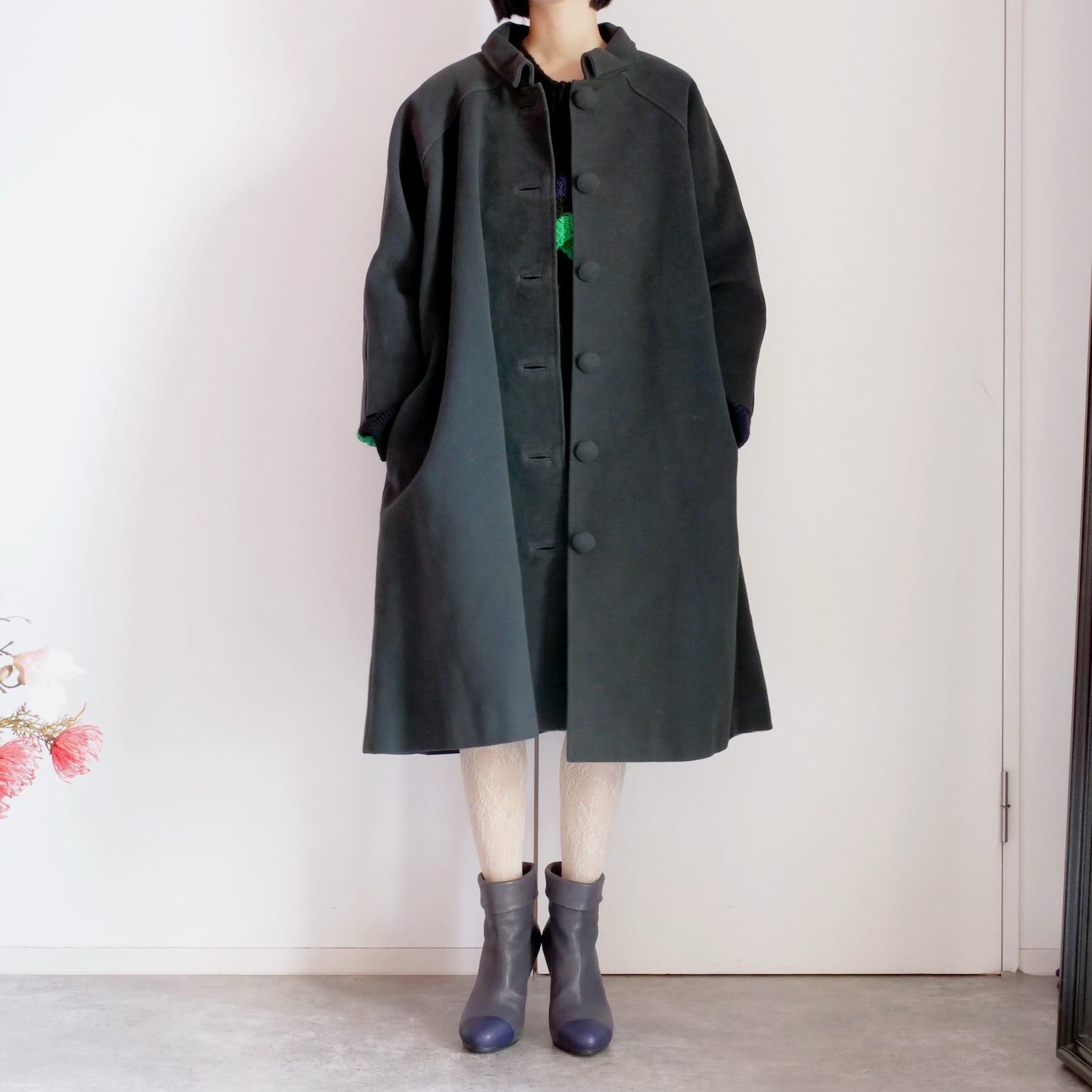 [OLD&VINTAGE] BALENCIAGA　スウェード調コート