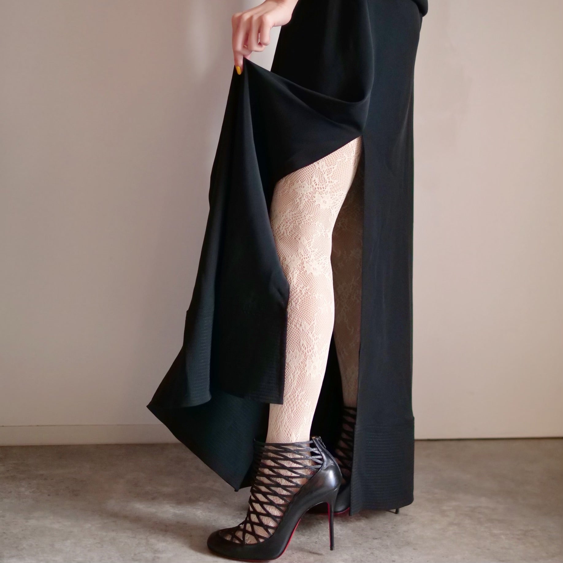 [OLD&VINTAGE] Paco Rabanne メタルデザインロングドレス