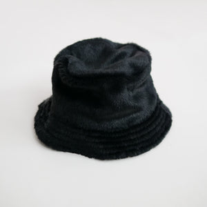 [SALE][Name.] FAUX FUR BUCKET HAT(BLACK)