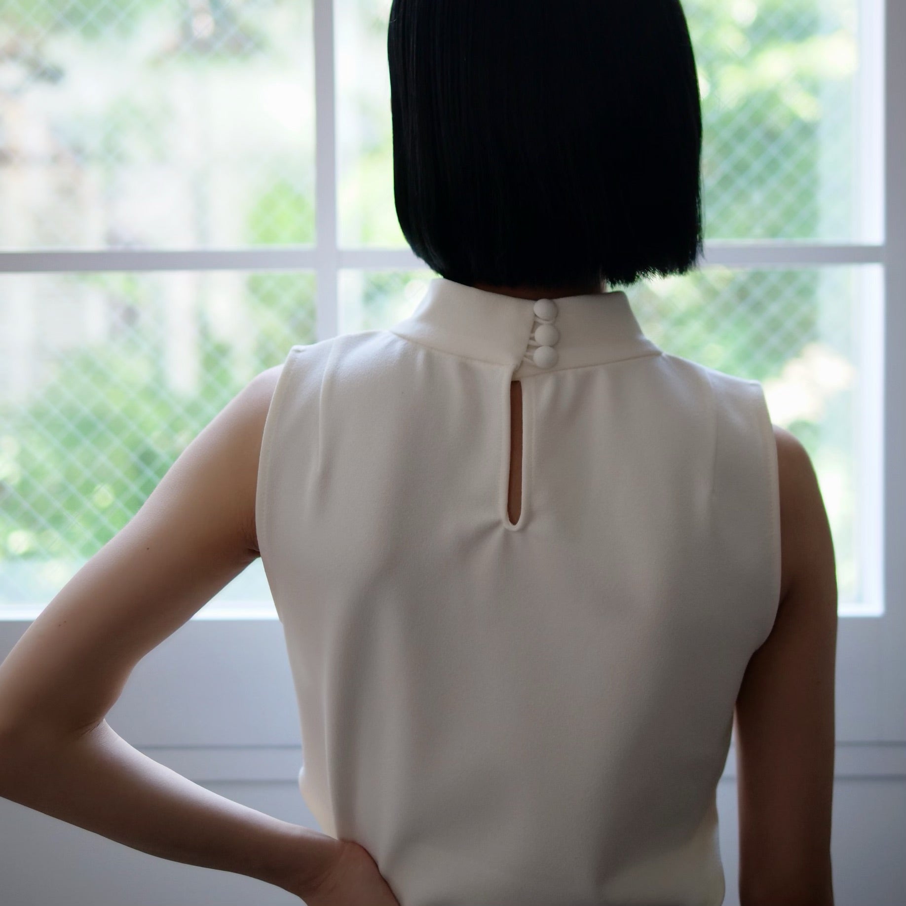 TELOPLAN Teodoro Side open Tank-top / White