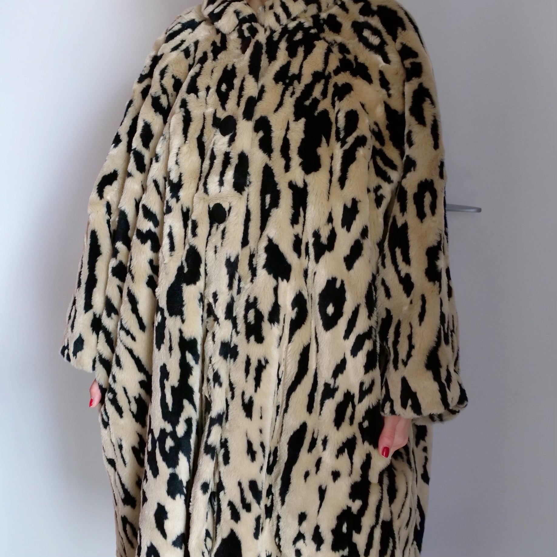 [OLD&VINTAGE] BALENCIAGA レオパードフェイクファーコート