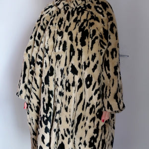 [OLD&VINTAGE] BALENCIAGA レオパードフェイクファーコート