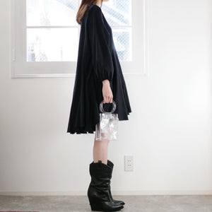 AVN cotton black dress