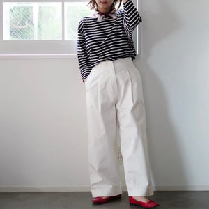 [MADROMY × tomii × dim at noon] FOR PERSONAL … 　TMIチノパンツ(WHITE)