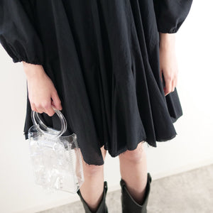 AVN cotton black dress