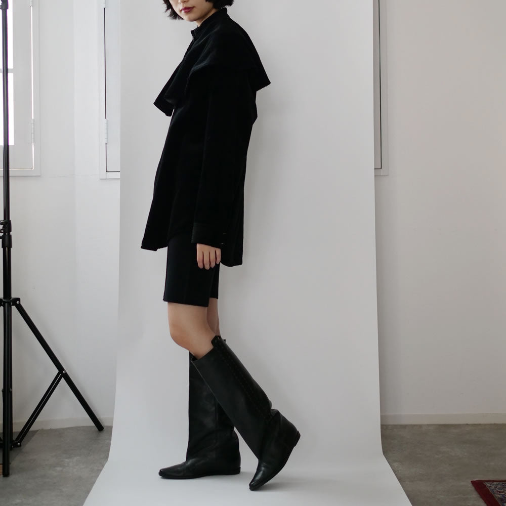 MADROMY BIKER KNIT PANTS (BLACK)
