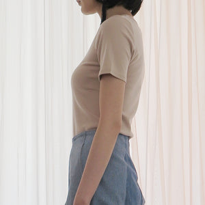【SALE】[babaco] suvin cotton t-shirt body(beige)