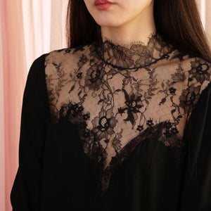 [OLD&VINTAGE] ブラックレースドレス