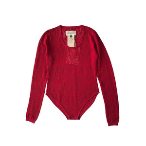 HAENGNAE KISHIMEN LACE LEOTARD / Red