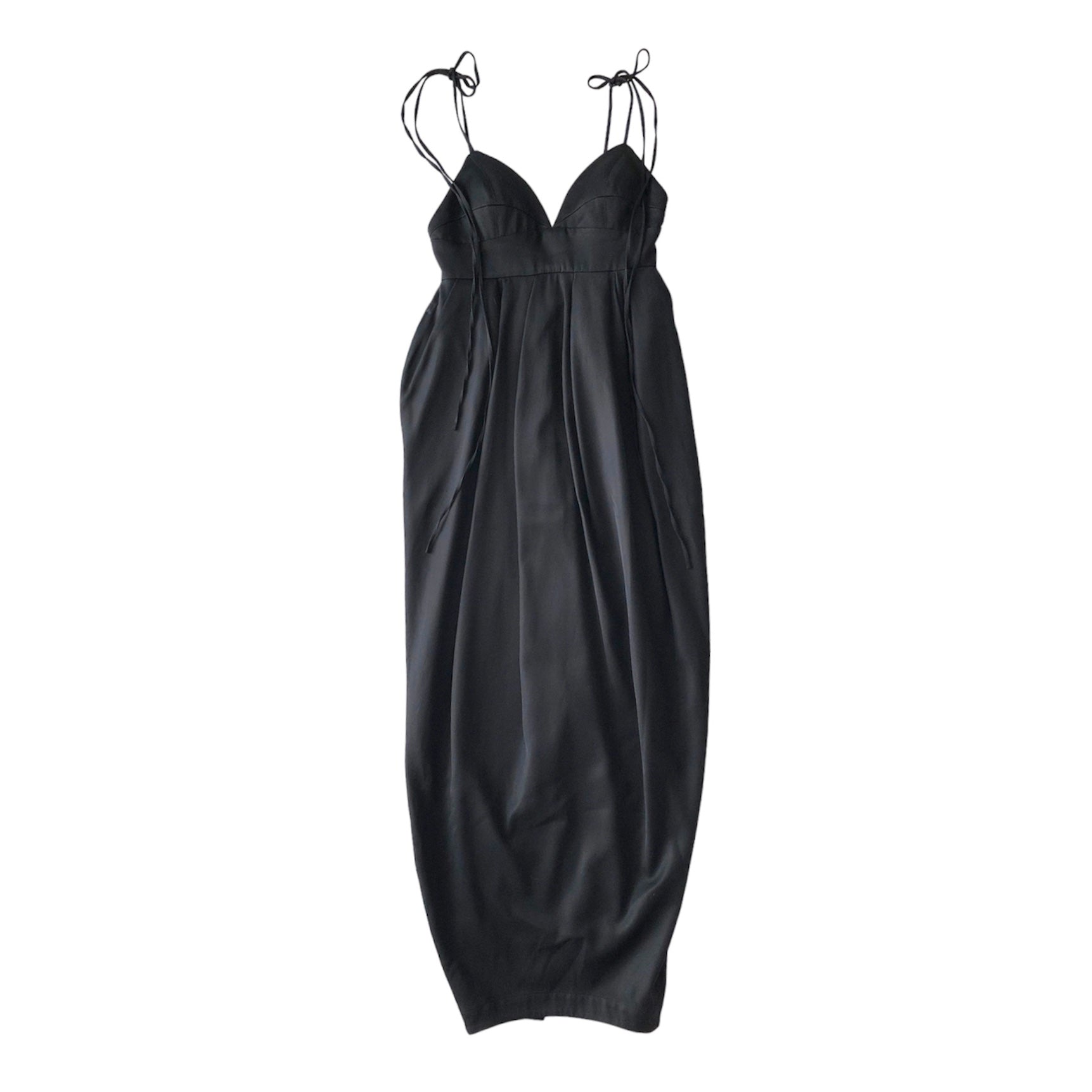 HAENGNAE TAMAGO BUSTIER DRESS / Black – dim at noon