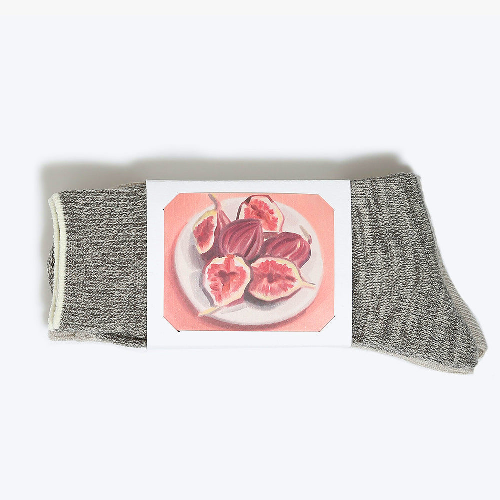 [SALE][babaco] Botanical Dyed Organic Cotton Socks(Fig)