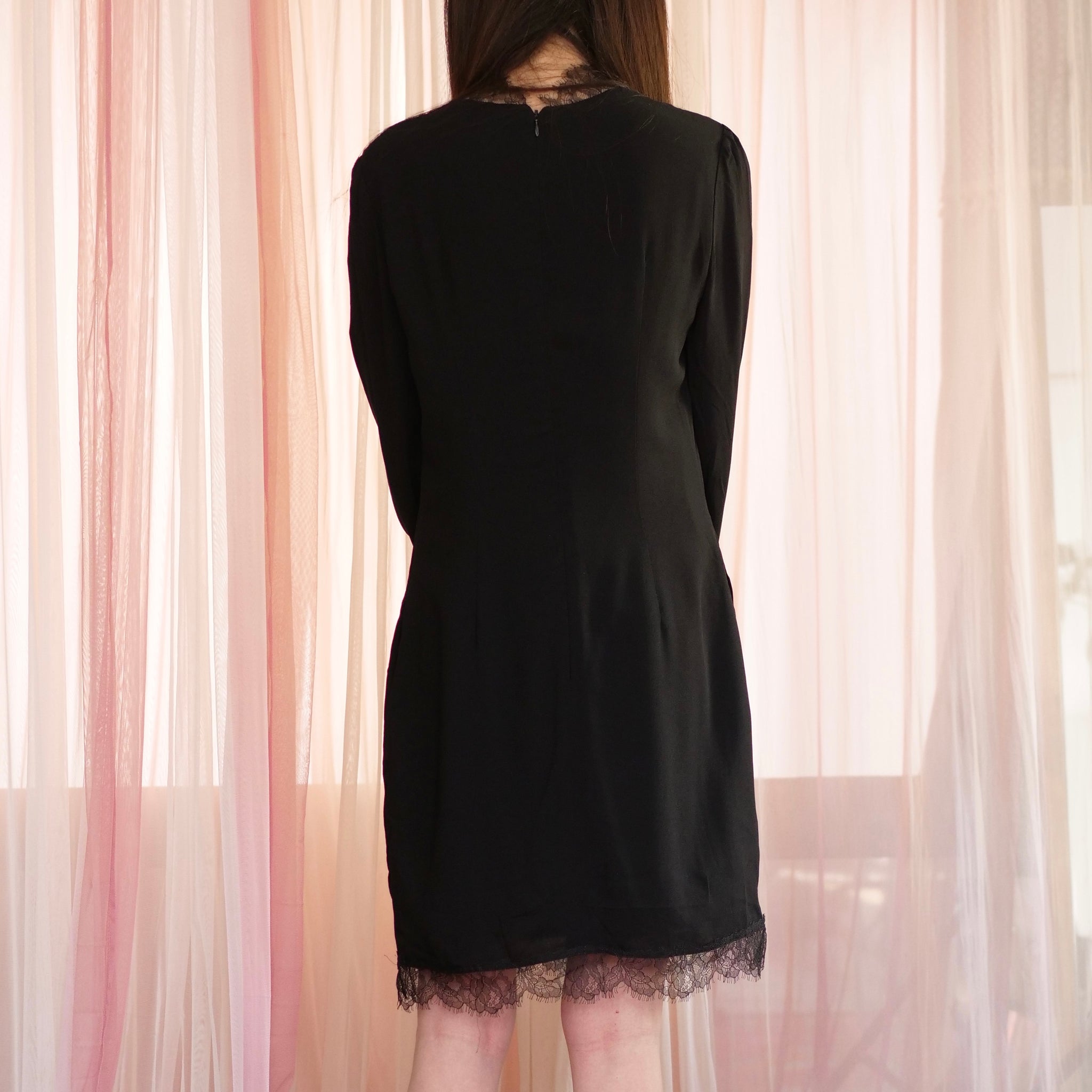 [OLD&VINTAGE] ブラックレースドレス