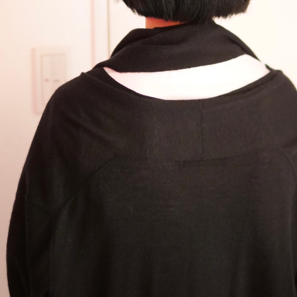 [OLD&VINTAGE] BALENCIAGA　レイヤードロングニットカーデ
