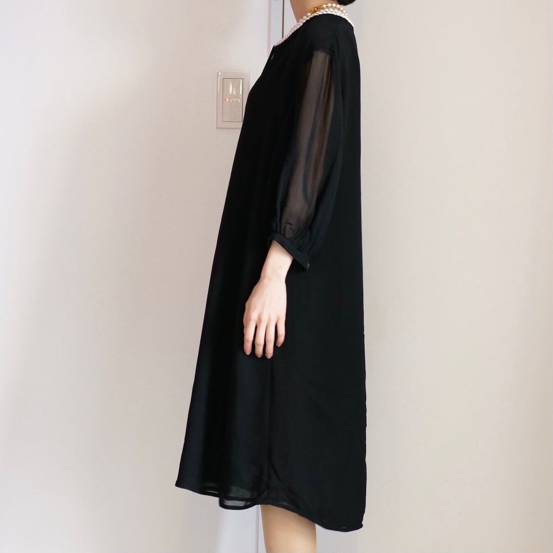 [OLD&VINTAGE] JUNYA WATANABE　2連パール付ドレス
