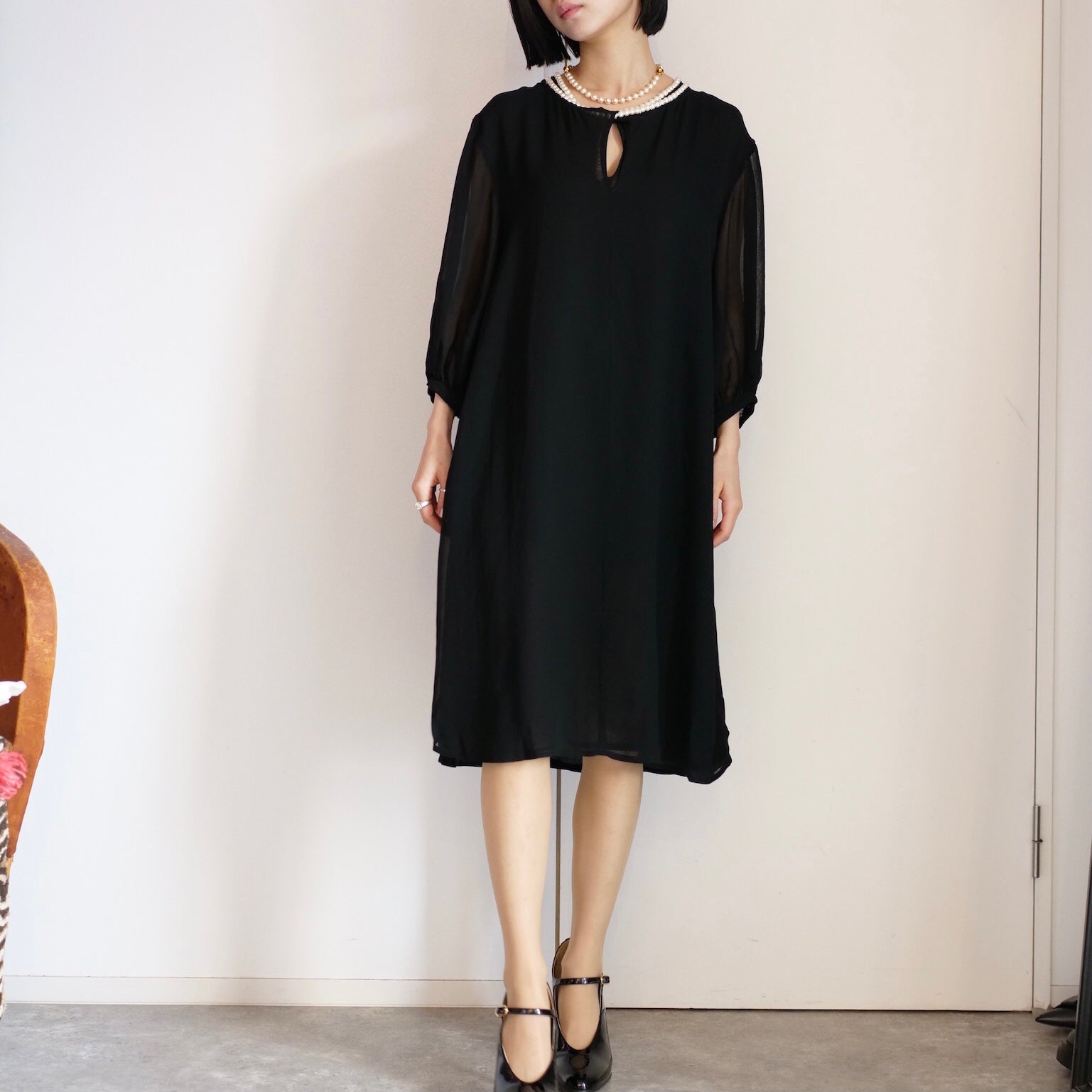 [OLD&VINTAGE] JUNYA WATANABE　2連パール付ドレス