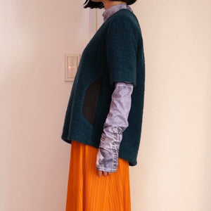 [OLD&VINTAGE] 圧縮ウールBACKジップPULL OVER