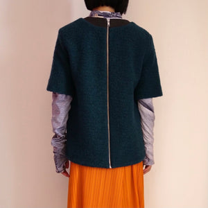 [OLD&VINTAGE] 圧縮ウールBACKジップPULL OVER