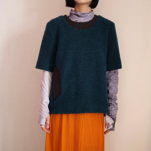 [OLD&VINTAGE] 圧縮ウールBACKジップPULL OVER