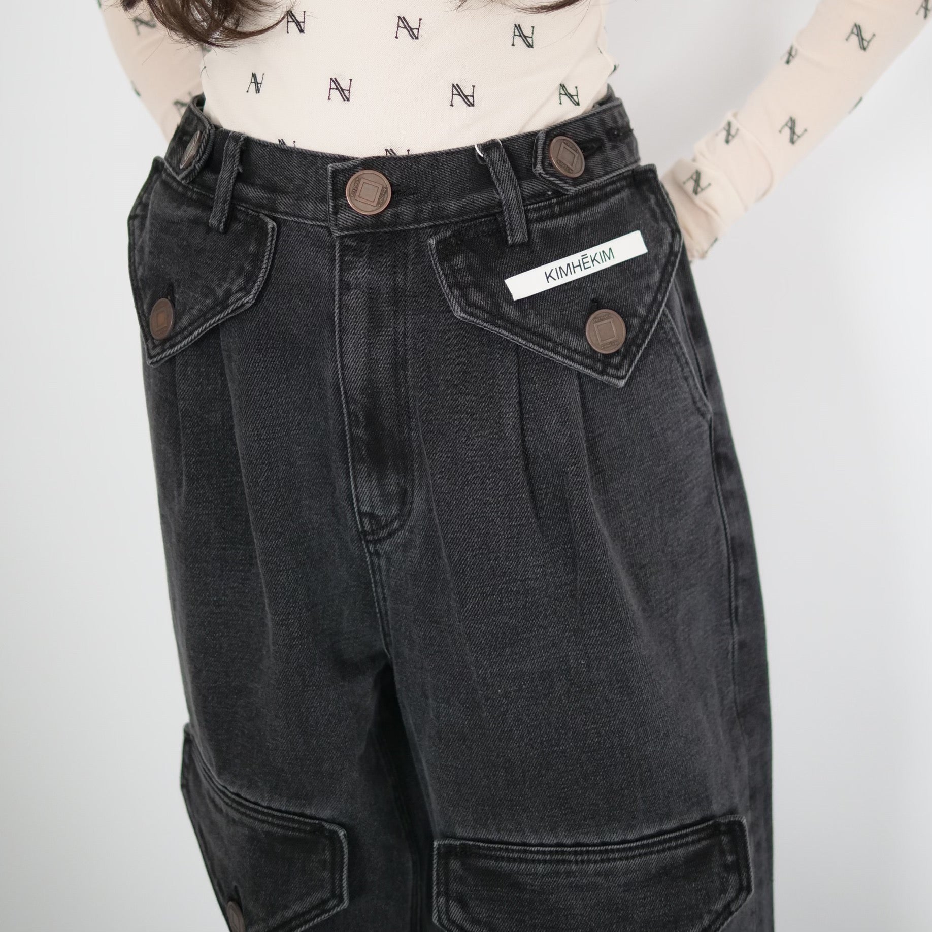 KIMHEKIM SIX POCKET PANTS / BLACK