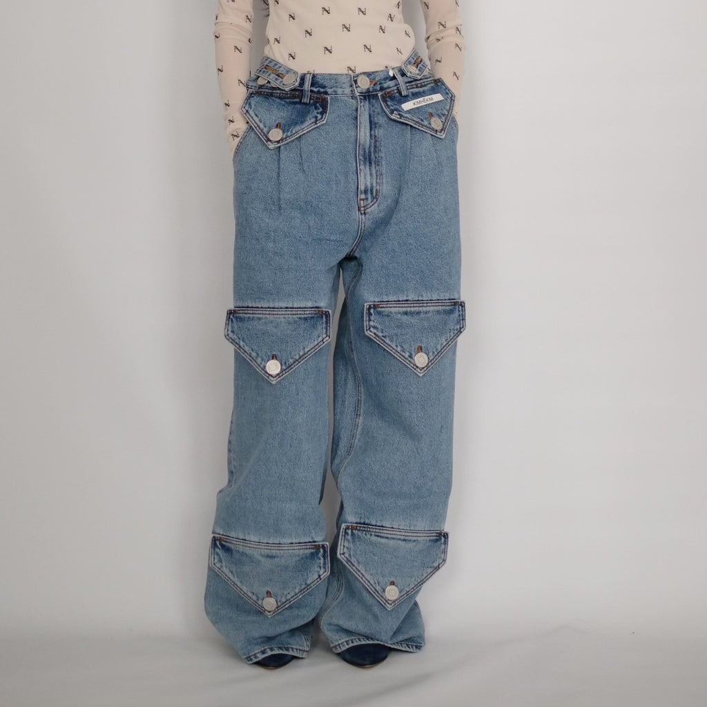 [SALE]KIMHEKIM SIX POCKET PANTS / BLUE SKY